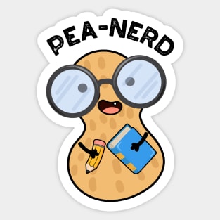 Pea-nerd Funny Nerd Peanut Pun Sticker